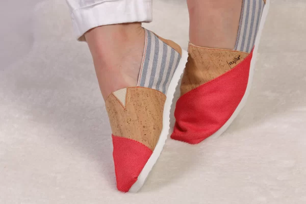 Najha Fashion women’s red resort shoes espadrilles with detailed craftsmanship, sustainable materials, and perfect fit.